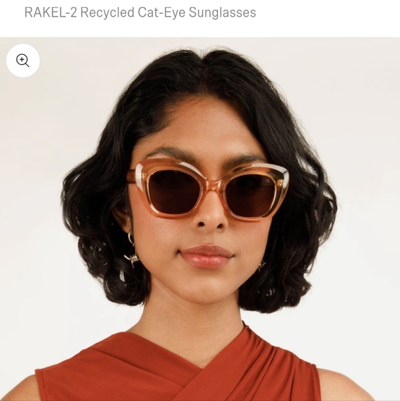 New Matt & Nat Rakel 2 Sunglasses Black/ Brown/ Yellow 5.5" Wide in Seal… - Picture 4 of 14